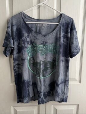 Knit Riot Aerosmith tie dye short sleeve band tee size XS